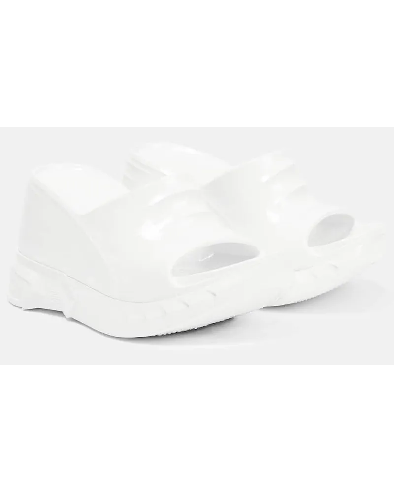 Givenchy Wedge-Pantoletten Marshmallow Weiss