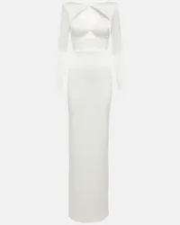 Alex Perry Robe Cohan aus Crepe Weiss