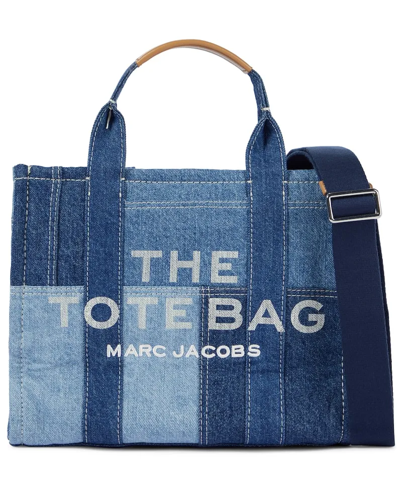 Marc Jacobs Tote The Denim Medium aus Canvas Blau