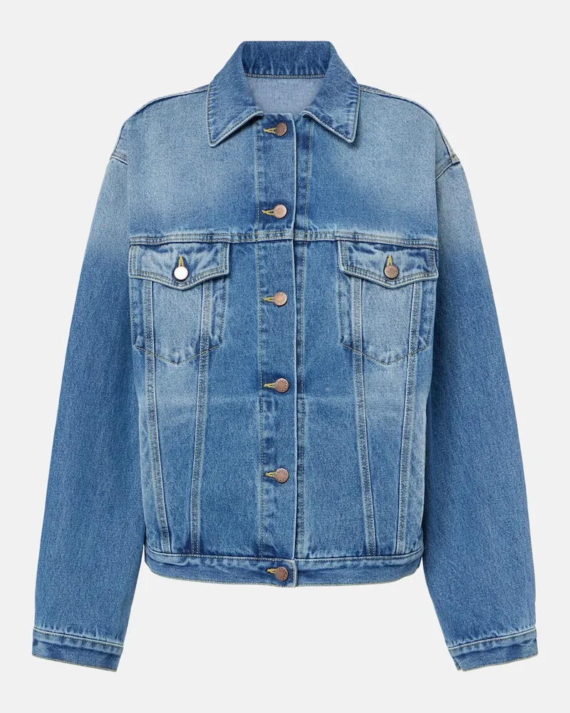 Prada Oversize-Jeansjacke Blau