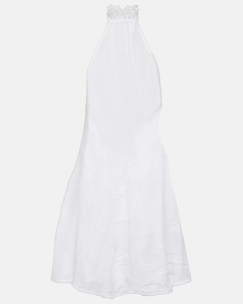 Roberta Einer Minikleid Sleek Weiß