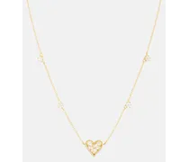 Halskette Margot Heart Mini aus 18kt Gelbgold mit Diamanten