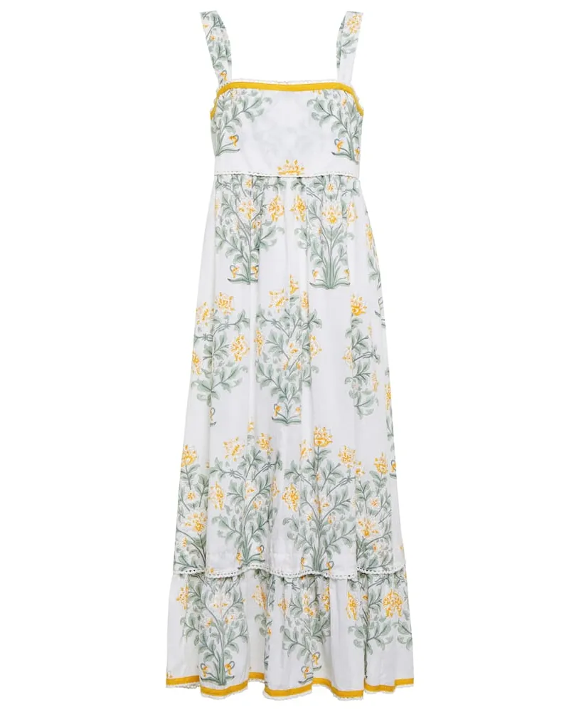 Juliet Dunn Bedrucktes Midikleid aus Baumwolle Multicolor