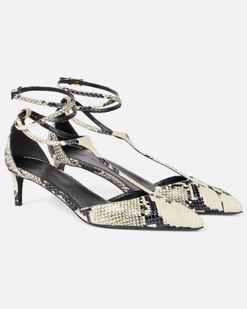KHAITE Pumps Mia 45 aus Leder Weiã
