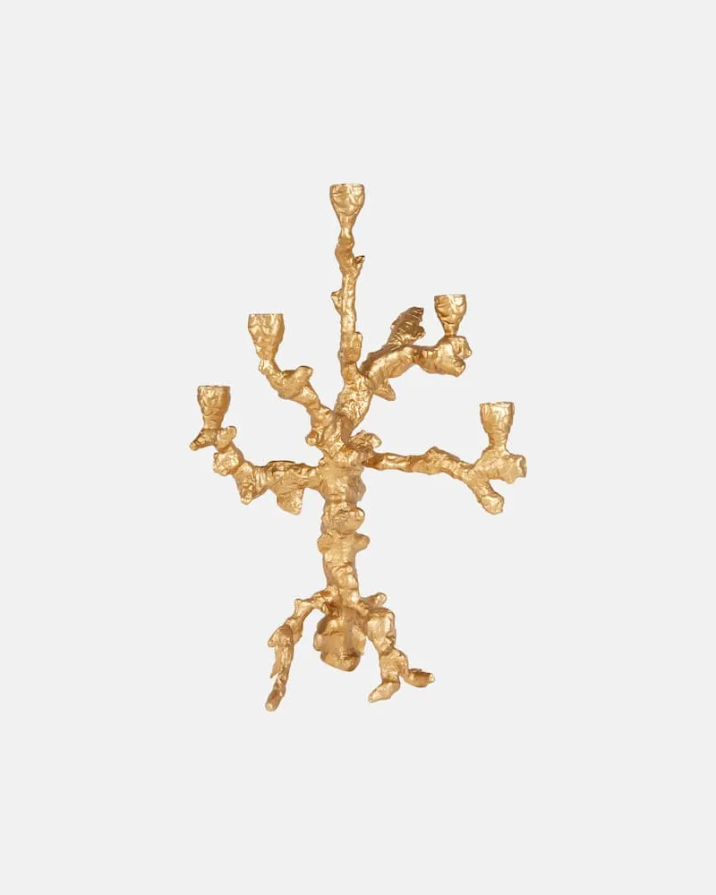 POLSPOTTEN Kerzenständer Apple Tree Large Gold