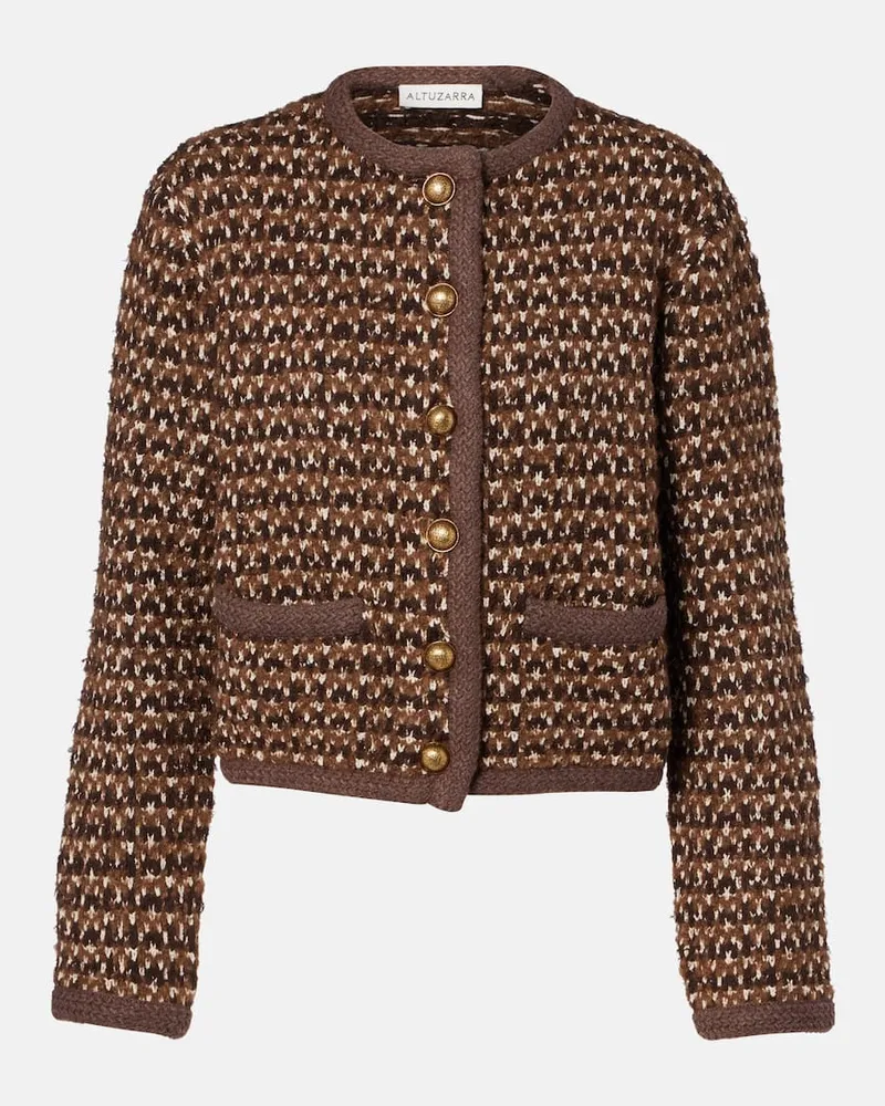 Altuzarra Jacke Conroy aus Tweed Braun