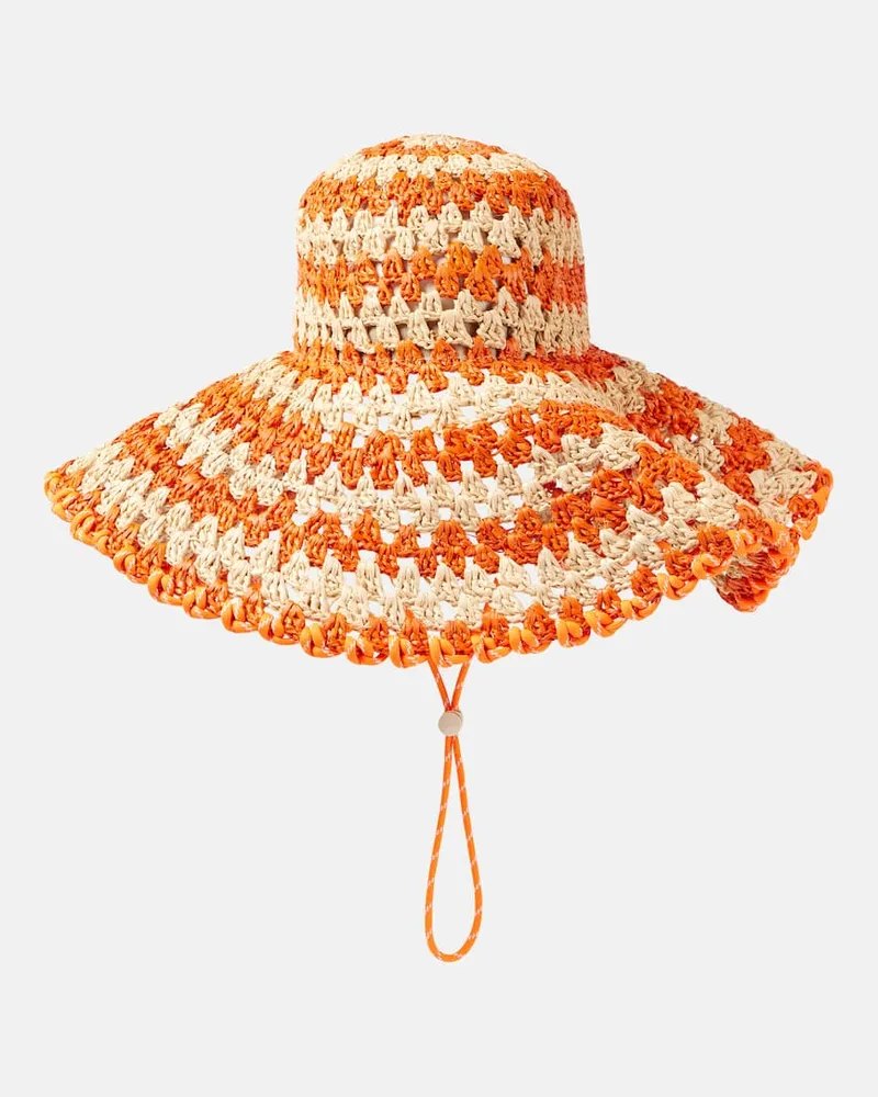 ALEMAIS Alémais Hut Flame aus Raffiabast Multicolor