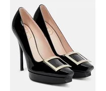 Plateau-Pumps Belle Vivier aus Lackleder