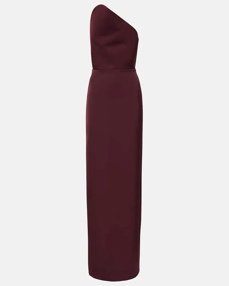 David Koma Robe aus Satin Burgund