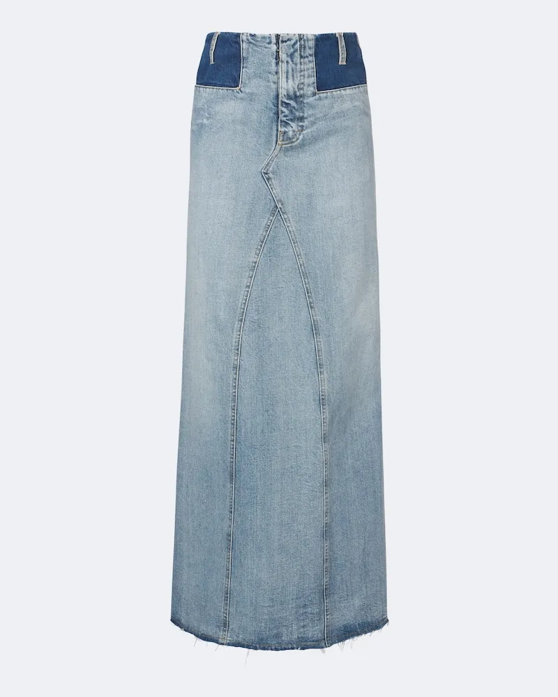 Maison Margiela Maxirock aus Denim Blau