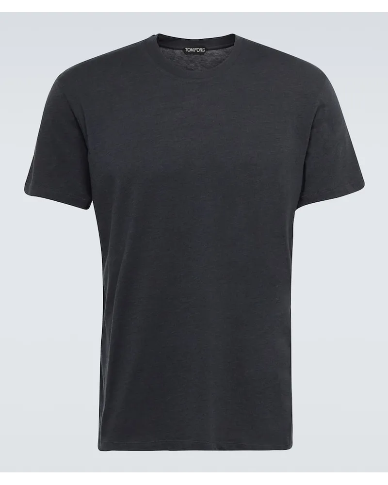 Tom Ford T-Shirt aus Jersey Schwarz