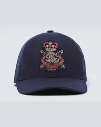 Ralph Lauren Bestickte Baseballcap Blau