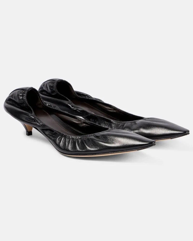 The Row Pumps Liisa aus Leder Schwarz