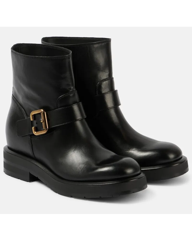 Chloé Chloe Ankle Boots Coddington aus Leder Schwarz