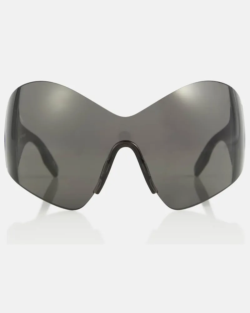 Balenciaga Sonnenbrille Mask Butterfly Schwarz