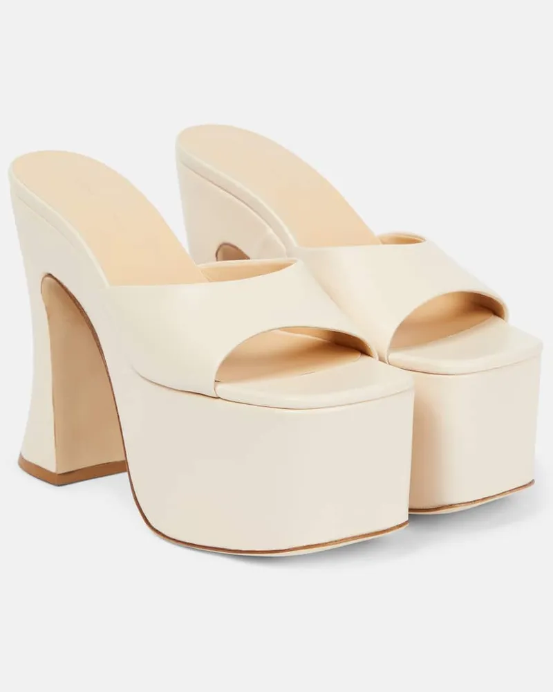 Magda Butrym Pantoletten aus Leder Neutral