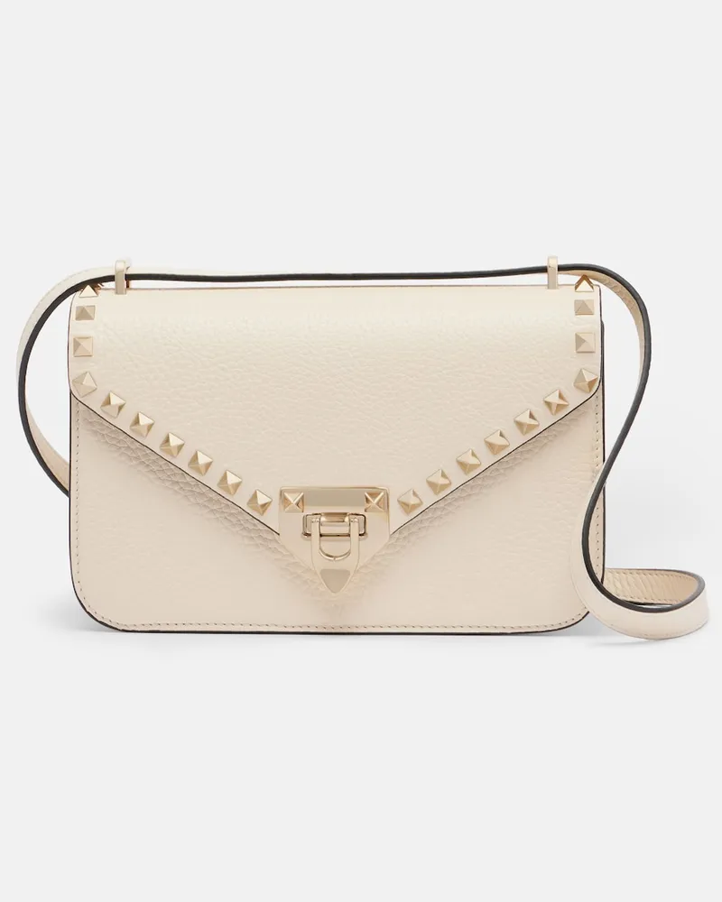 Valentino Garavani Crossbody Bag Rockstud Small aus Leder Weiß