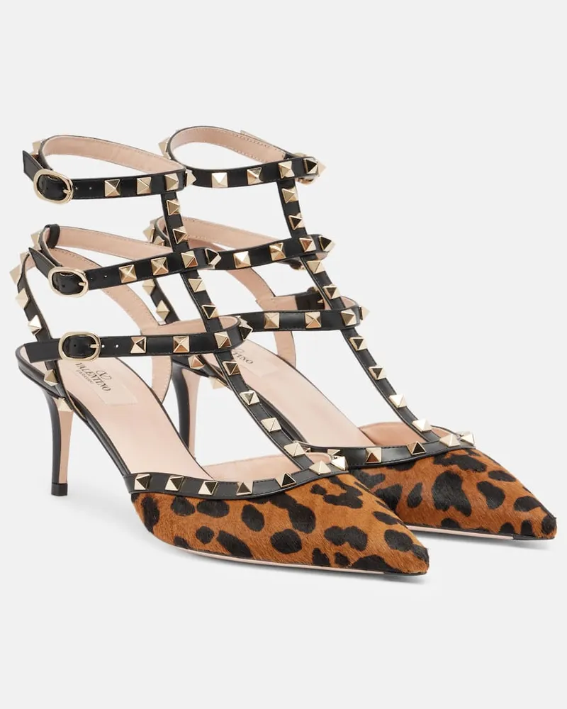 Valentino Garavani Pumps Rockstud aus Kalbshaar Multicolor