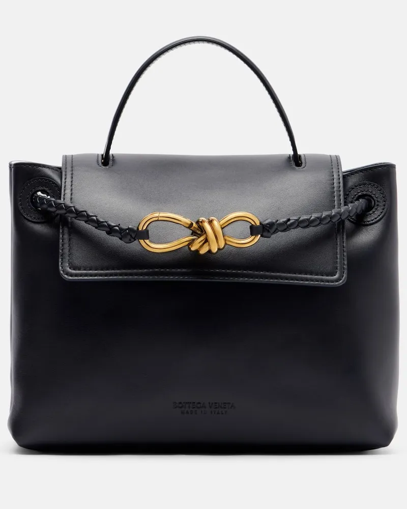 Bottega Veneta Tote Bag Ciao Ciao Small aus Leder Schwarz