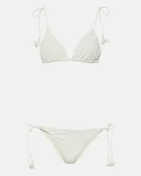 Zimmermann Bikini Pop Flower Weiss