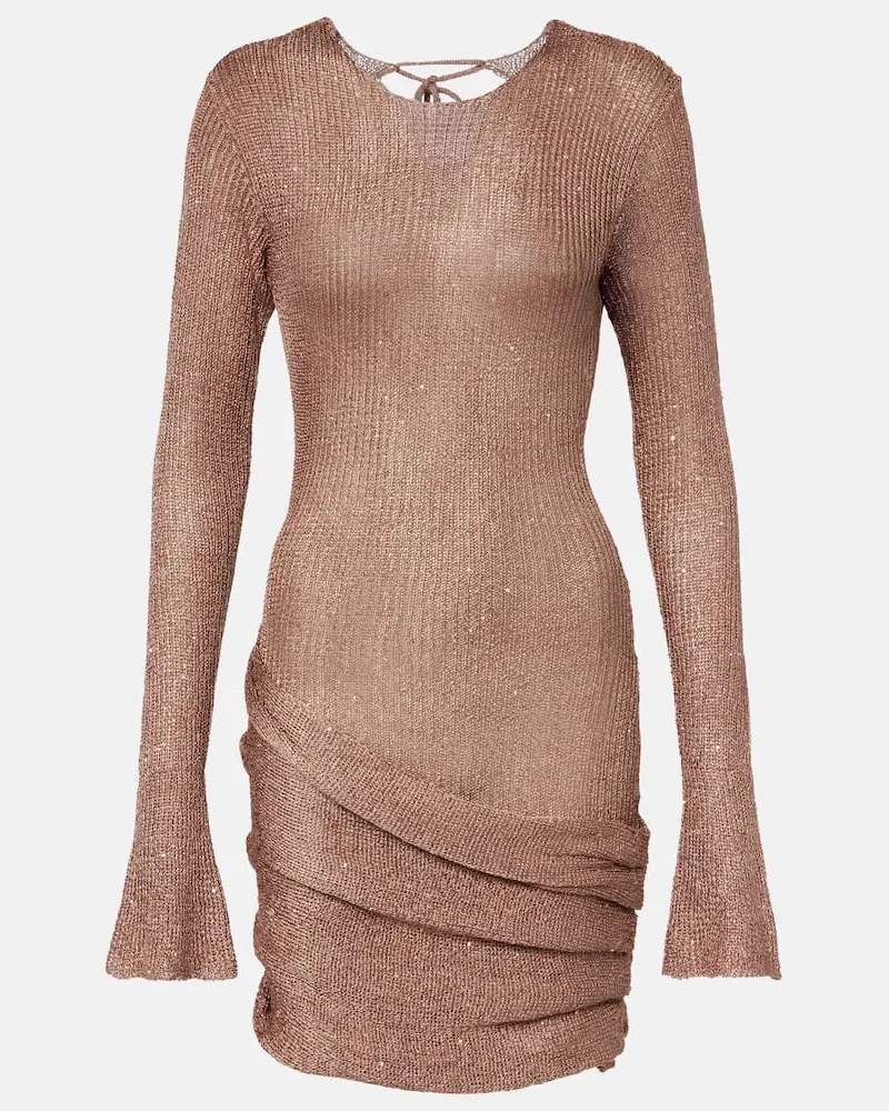 BANANHOT Minikleid Jones mit Pailletten Braun