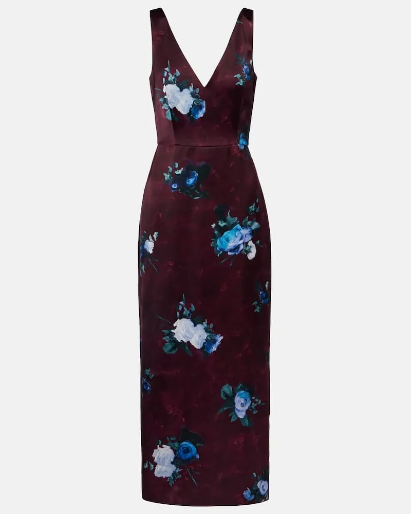 Erdem Cocktailkleid aus Duchesse Multicolor