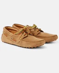 TOD'S Mokassins Gommino aus Veloursleder Braun