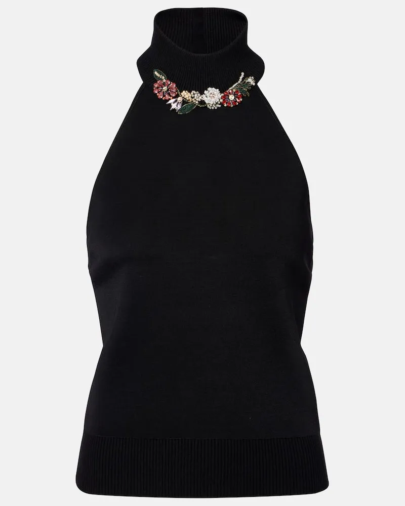 Givenchy Verziertes Top Schwarz