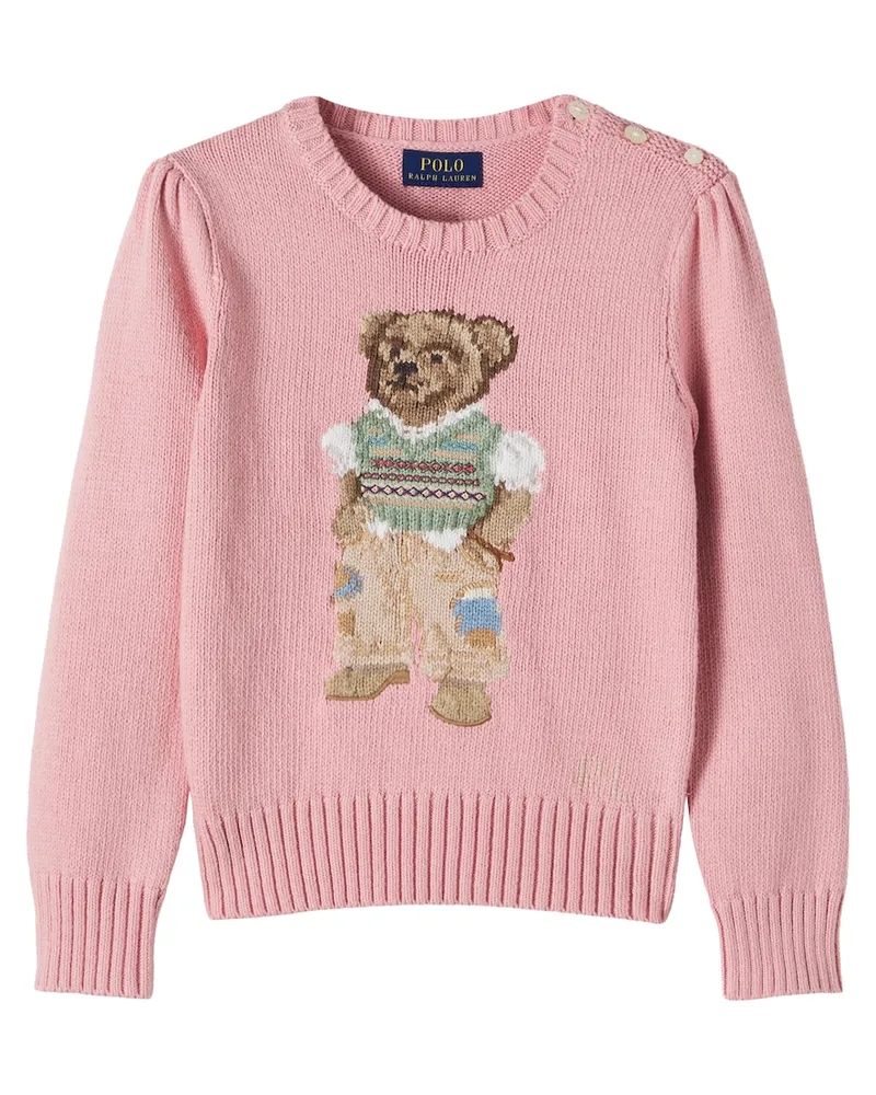 Ralph Lauren Pullover Polo Bear aus Baumwolle Rosa