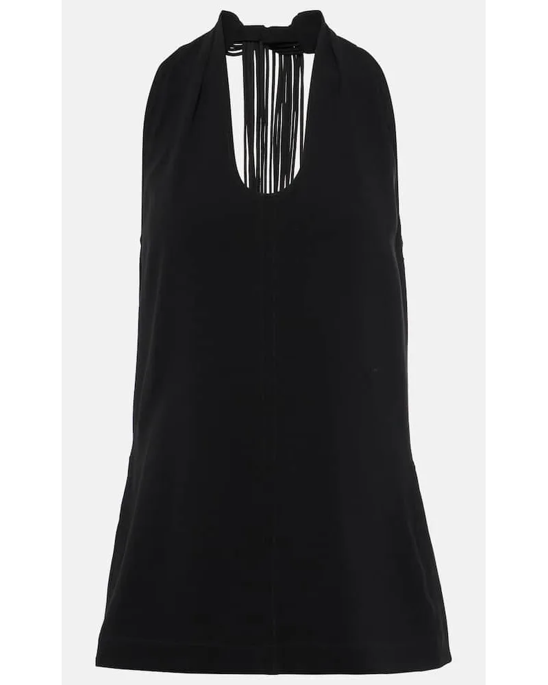 Proenza Schouler Top Miller aus Crêpe Schwarz