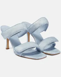 Gia Borghini Sandalen Perni 03 Uni aus Denim Blau