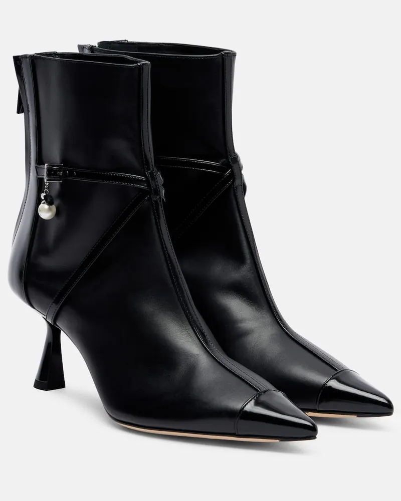Jimmy Choo Ankle Boots Aren 65 aus Leder Schwarz