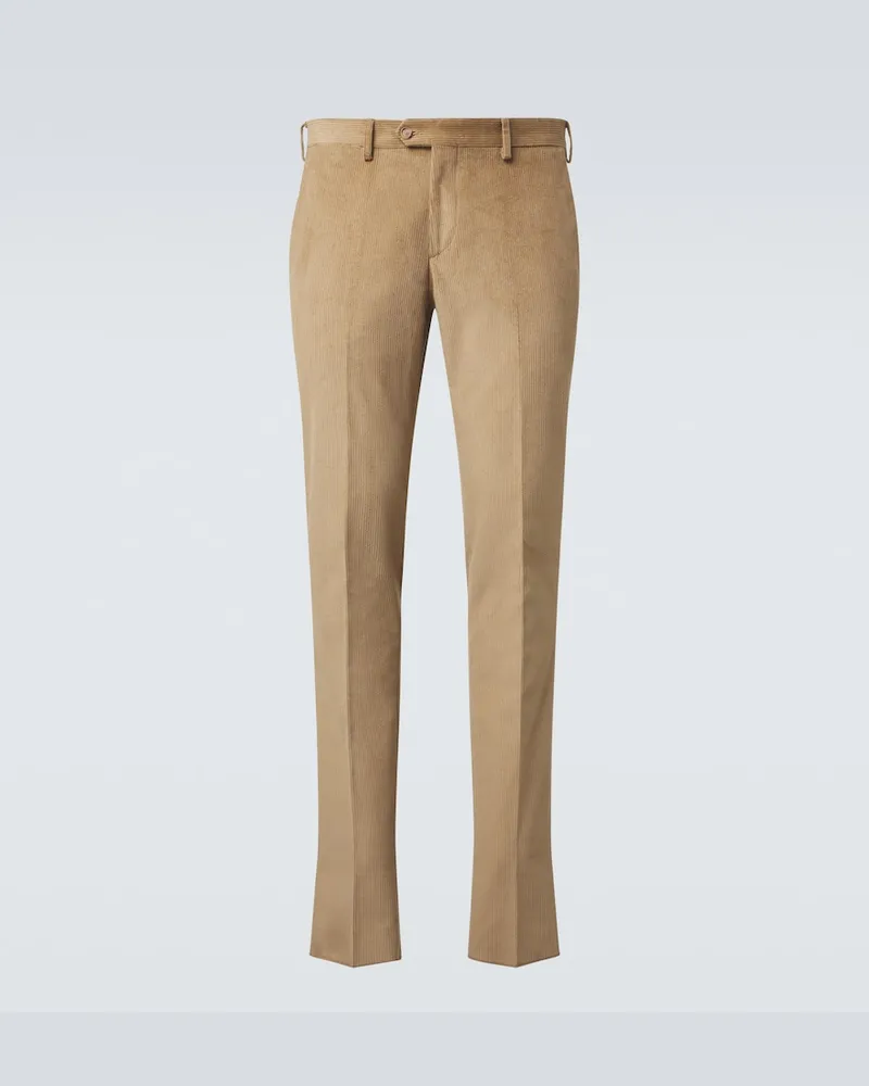 LARDINI Hose aus Baumwoll-Cord Braun