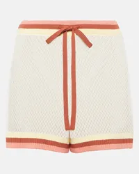 Zimmermann High-Rise Shorts Golden Multicolor