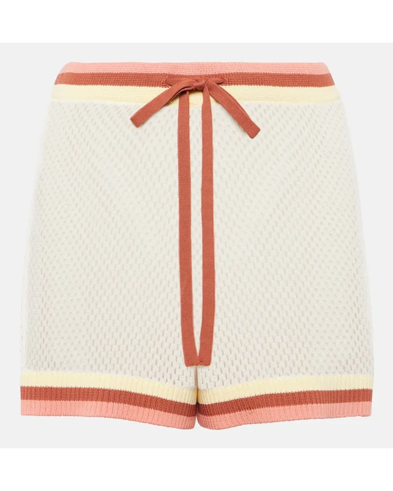 Zimmermann High-Rise Shorts Golden Multicolor