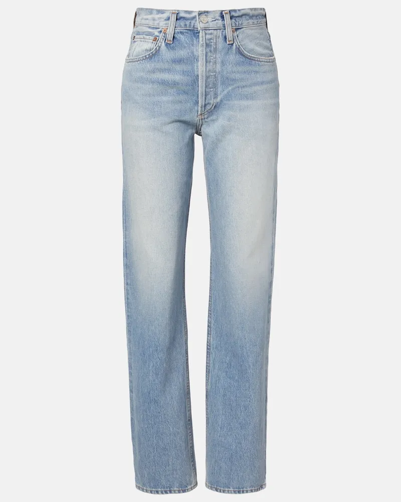 AGOLDE Straight Jeans Kelly Blau