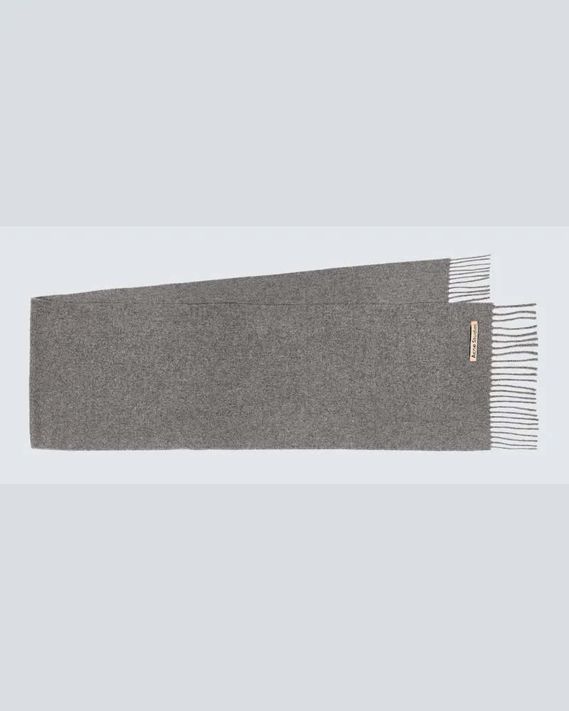 Acne Studios Schal aus Wolle Grau