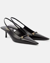 Saint Laurent Slingback-Pumps Carine 55 aus Lackleder Schwarz