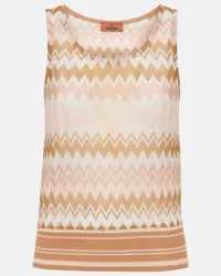 Missoni Top aus Haekelstrick Multicolor