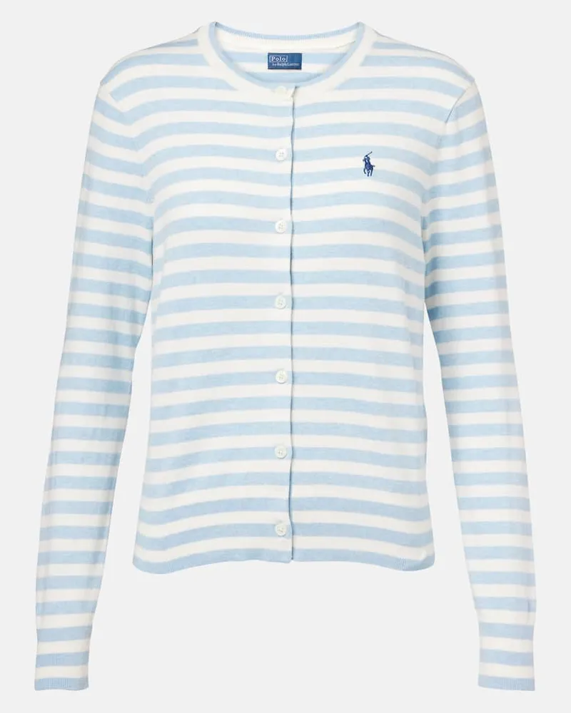 Ralph Lauren Cardigan aus einem Baumwollgemisch Blau