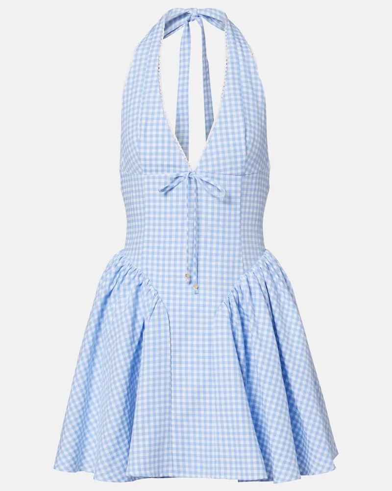 BANANHOT Minikleid Micaela aus Baumwollpopeline Blau