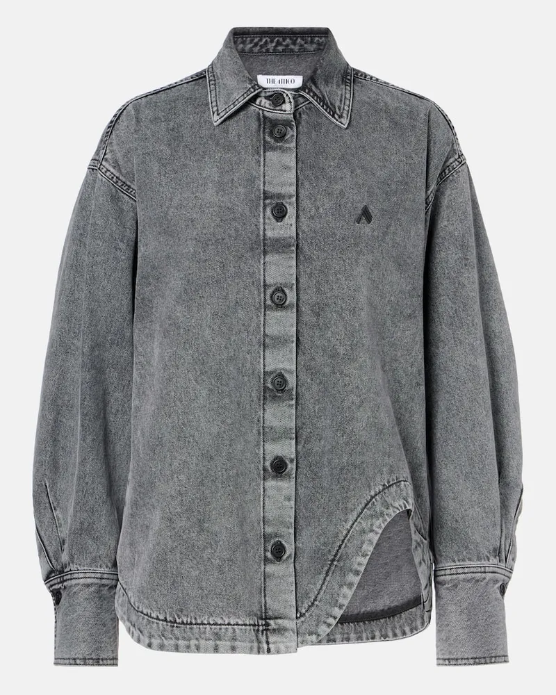 ATTICO Jeanshemd Schwarz