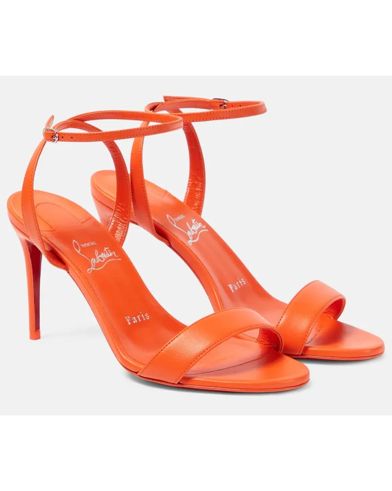 Christian Louboutin Sandalen Loubigirl 85 aus Leder Orange