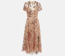Robe aus Tüll mit Pailletten