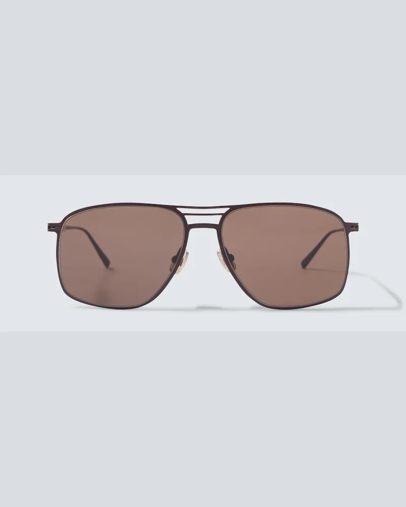 Brunello Cucinelli Aviator-Sonnenbrille Silber