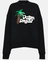 Palm Angels Bedrucktes Sweatshirt aus Baumwolle Multicolor