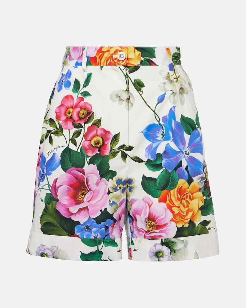 Dolce & Gabbana Shorts aus Baumwolle Weiß