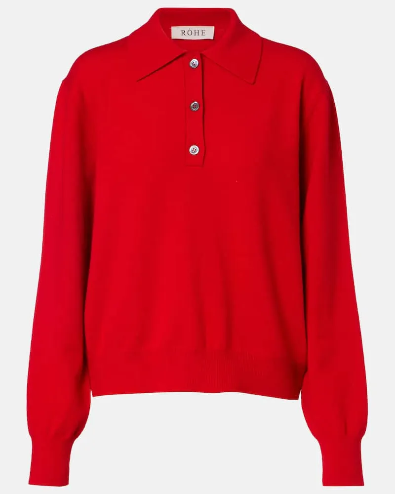 Róhe Róhe Pullover aus Wolle und Kaschmir Rot