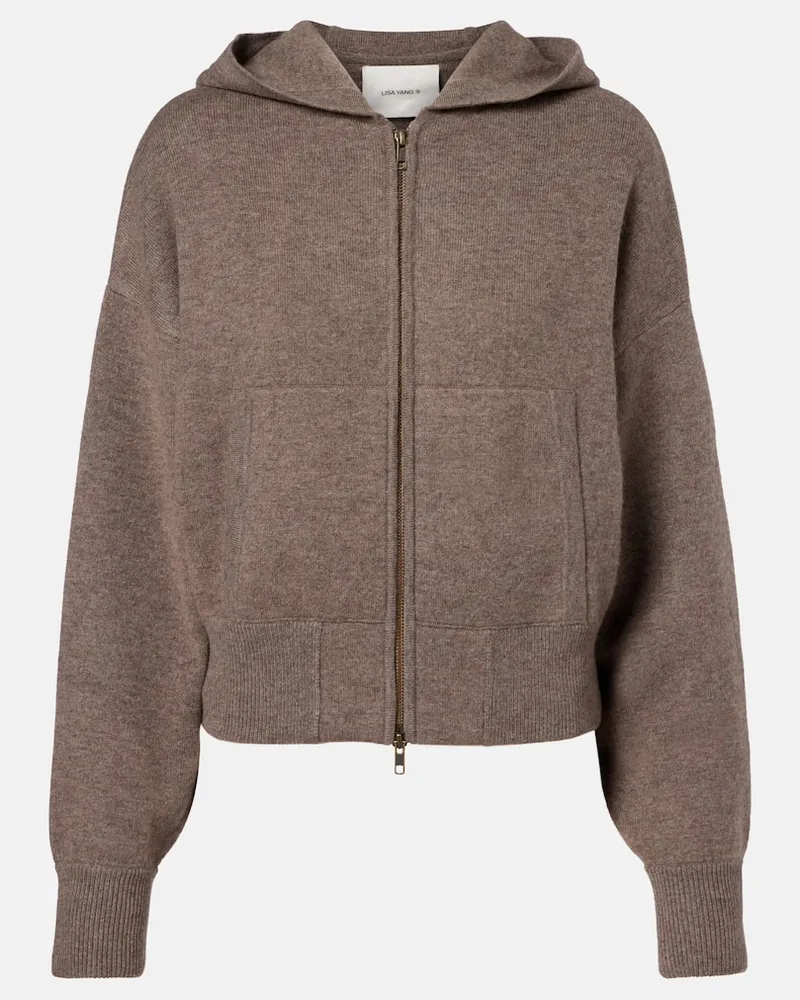 Lisa Yang Kapuzenjacke Lilia aus Kaschmir Braun