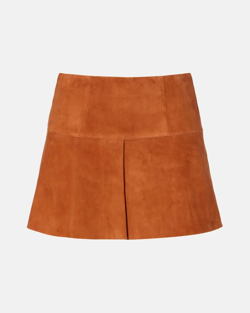 Isabel Marant Minirock Dilara aus Veloursleder Braun